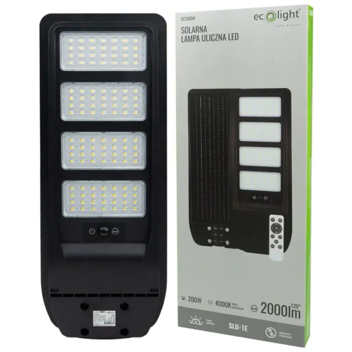 Lampa uliczna solarna, Oprawa solarna Eco Light EC20684