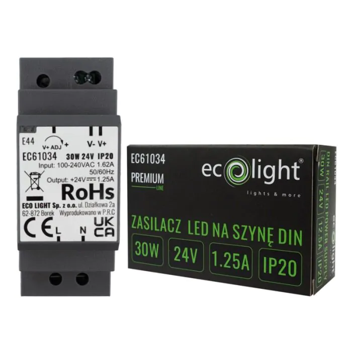 Zasilacz LED na szynę Eco Light EC61034