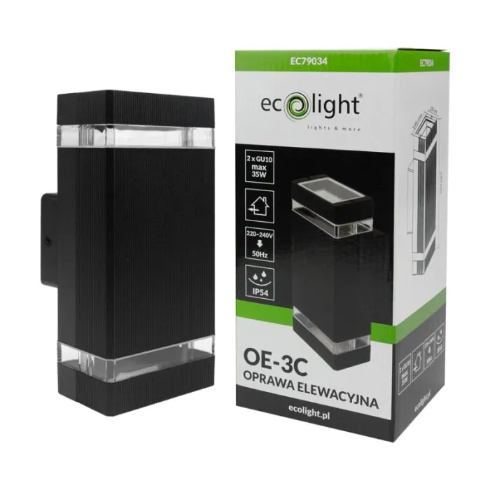 Oprawa elewacyjna, Kinkiet Eco Light EC79034