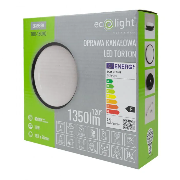 Plafon sufitowy, Plafon ścienny, Oprawa kanałowa, Oprawa elewacyjna Eco Light EC79890