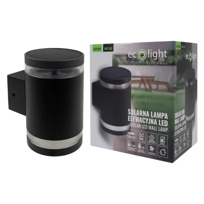 Oprawa elewacyjna, Kinkiet, Oprawa solarna Eco Light EC61339