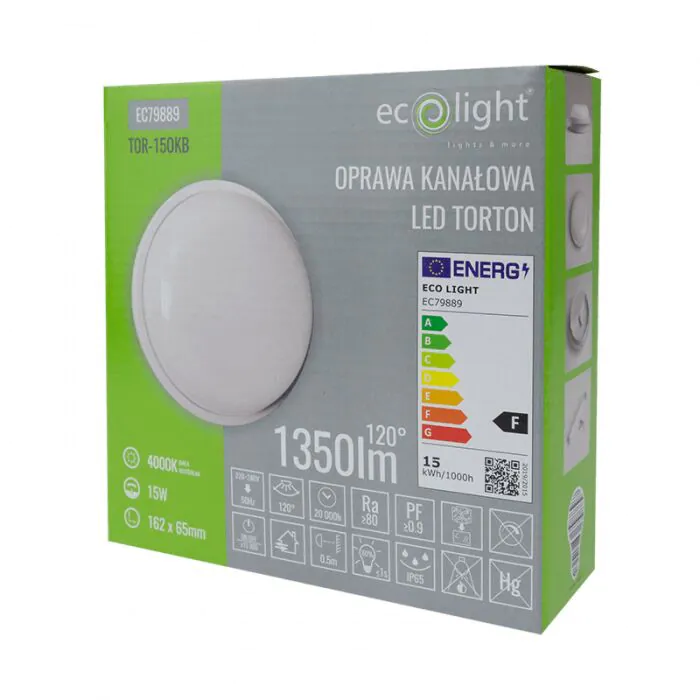 Plafon sufitowy, Plafon ścienny, Oprawa kanałowa, Oprawa elewacyjna Eco Light EC79889