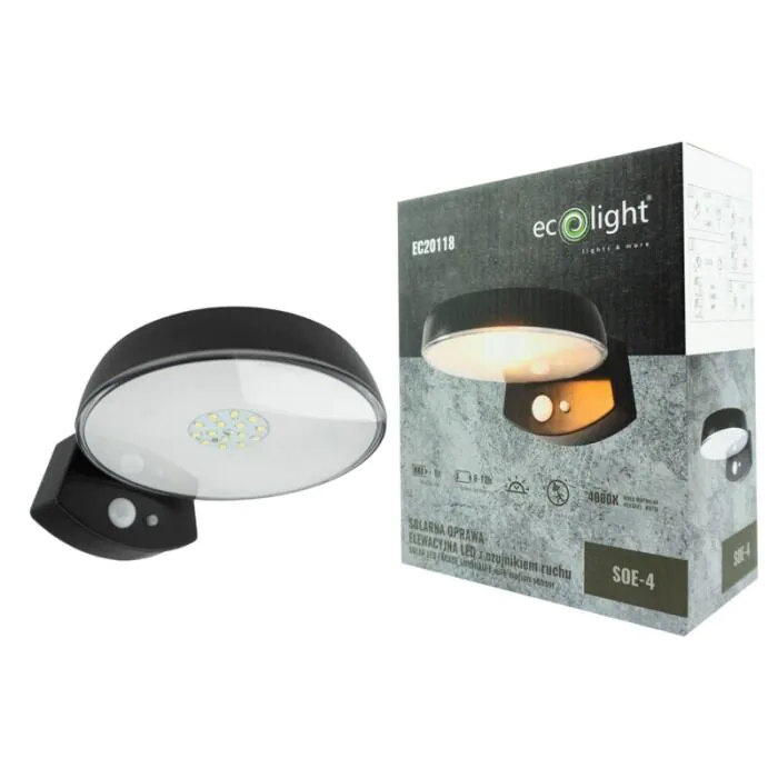 Oprawa elewacyjna, Kinkiet, Oprawa solarna Eco Light EC20118