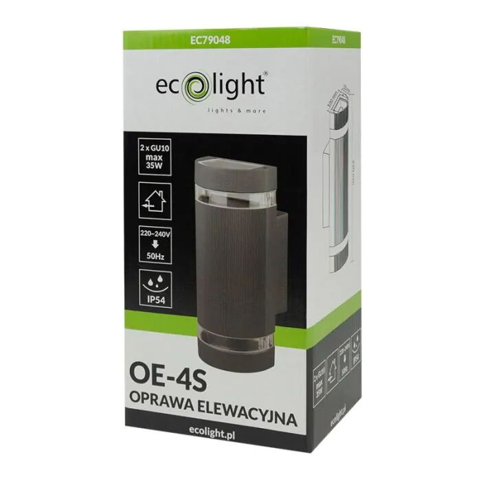 Oprawa elewacyjna, Kinkiet Eco Light EC79048