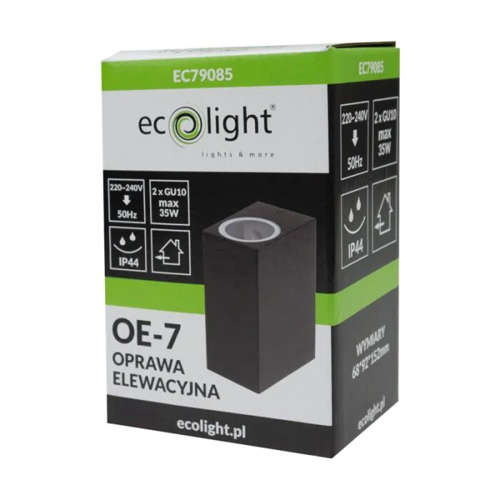 Oprawa elewacyjna, Kinkiet Eco Light EC79085