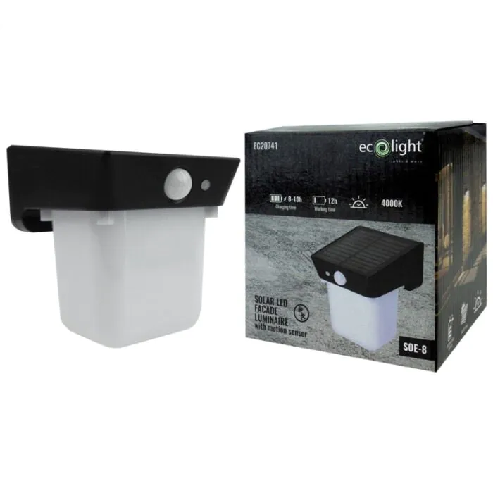 Oprawa elewacyjna, Kinkiet, Oprawa solarna Eco Light EC20741
