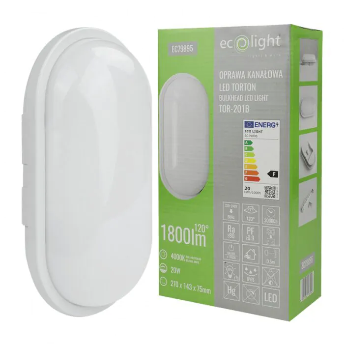 Plafon sufitowy, Plafon ścienny, Oprawa kanałowa, Oprawa elewacyjna Eco Light EC79895
