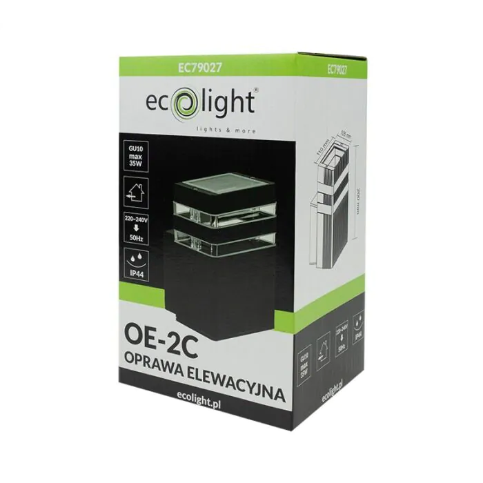 Oprawa elewacyjna, Kinkiet Eco Light EC79027