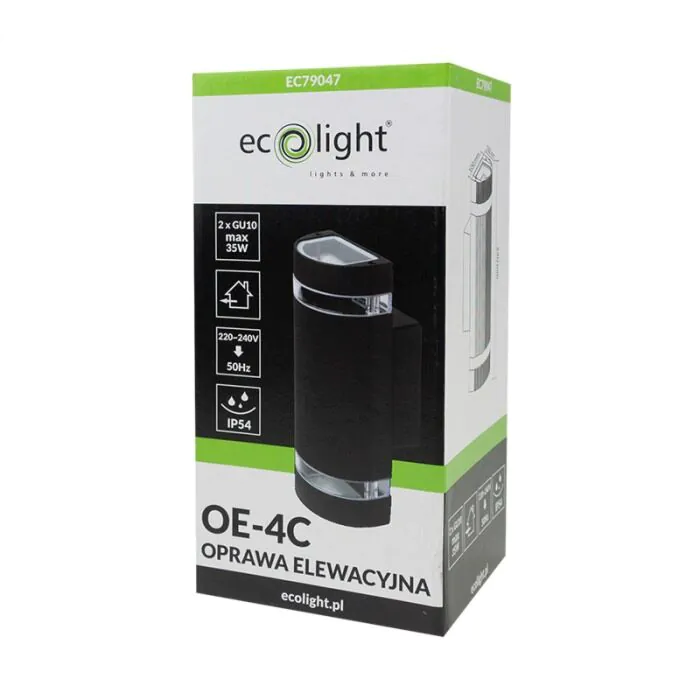 Oprawa elewacyjna, Kinkiet Eco Light EC79047