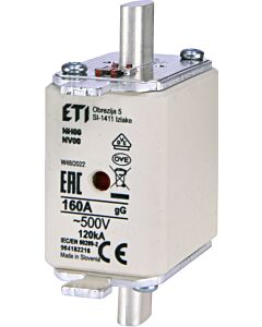 Wkładka topikowa bezpiecznikowa, Wkładka topikowa przemysłowa ETI 004182216
