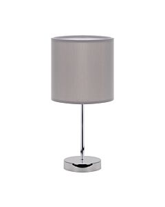Lampka stołowa AGNES GREY E14 40W szary/chrom STRUHM 03147