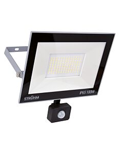 Naświetlacz LED KROMA z czujnikiem ruchu 100W 6200K 8380lm IP65 110° szary STRUHM 03708