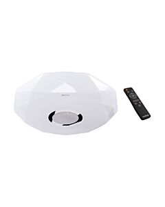 Oprawa plafon LED IRYNA DIAMOND lampa dekoracyjna z pilotem 48W 4200K 6050lm IP44 biała STRUHM 03846
