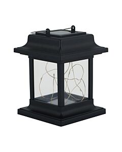 Lampka stołowa solarna LED FRED 14 WW 0,05W z akumulatorem 1,2V 1xAA 200mAh IP44 czarna STRUHM 04605