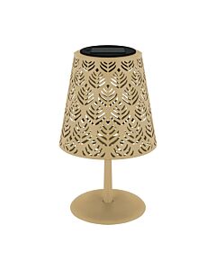 Lampka stołowa solarna LED LUDA 20 0,2W z akumulatorem 1,2V 1xAAA 400mAh IP44 beżowa STRUHM 04608