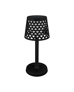Lampka stołowa solarna LED AZURA 3W z akumulatorem 3,7V DC 1800mAh Li-ion IP44 czarna STRUHM 04771