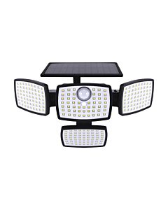 Naświetlacz solarny LED BORUT NW z czujnikiem ruchu 10W 4100K 1100lm 120° IP65 czarny STRUHM 04948