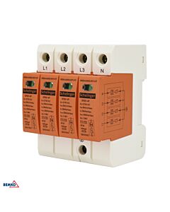 Ogranicznik przepięć ochronnik 4P 275V T1+T2 Schelinger A51-SPD01-4P-B+C