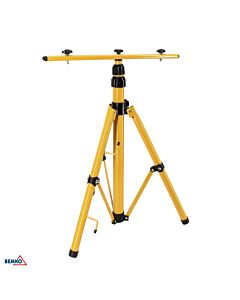 Statyw podwójny do naświetlaczy LED żółty Bemko C52-TRIPOD-02