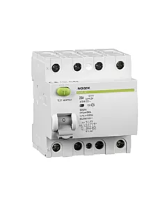 Wyłącznik r&oacute;żnicowoprądowy RCCB Typ AC 4P 40A 300mA 10kA Ex9L-H NOARK 108184