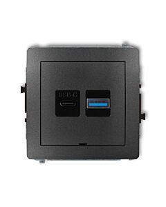 Gniazdo USB Karlik 11DCUSBBO-8