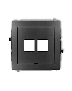 Gniazdo multimedialne bez modułu Karlik 11DGMBO-2P