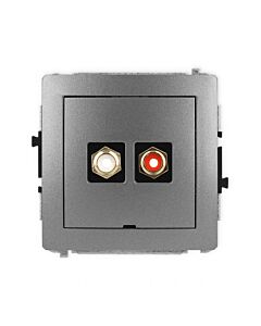 Gniazdo RCA Karlik 11DGRCABO-2