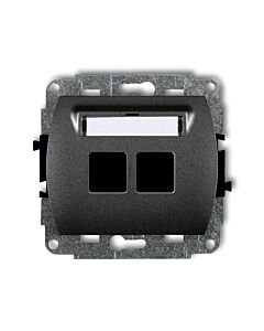 Gniazdo multimedialne bez modułu Karlik 11GM-2P