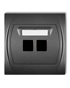 Gniazdo multimedialne bez modułu Karlik 11LGM-2P