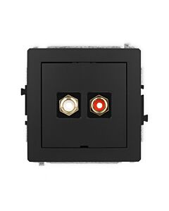 Gniazdo RCA Karlik 12DGRCABO-2