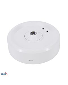 Oprawa awaryjna LED natynkowa SKALER 3W 6000K 161lm 1h IP40 biała Luxmena C91-SKL-R-3SO-AT1H-CNBOP