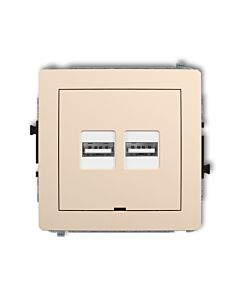 Gniazdo USB Karlik 1DCUSBBO-6