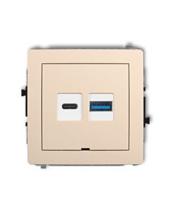 Gniazdo USB Karlik 1DCUSBBO-8