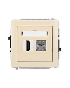 Gniazdo komputerowe, Gniazdo HDMI Karlik 1DGHK-46