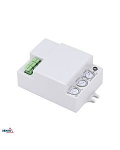 Czujnik ruchu mikrofalowy 360° natynkowy 1200W IP20 biały Bemko B52-SES73WH