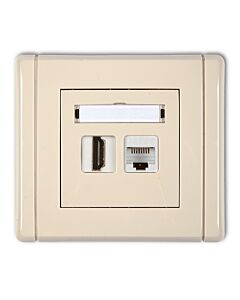 Gniazdo komputerowe, Gniazdo HDMI Karlik 1FGHK-45e
