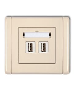 Gniazdo USB Karlik 1FGUSB-6