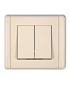 Włącznik podwójny (świecznikowy), Włącznik schodowy Karlik 1FWP-33.1