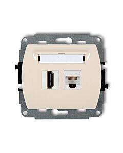 Gniazdo komputerowe, Gniazdo HDMI Karlik 1GHK-45e