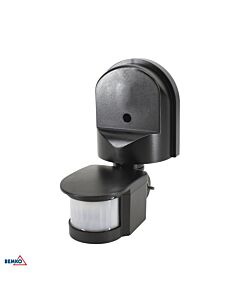 Czujnik ruchu PIR 180° natynkowy 1200W IP44 czarny Bemko B50-SES10BL