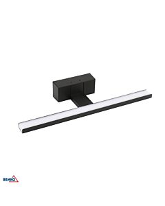 Oprawa ścienna LED KEIRA kinkiet łazienkowy lampa 8W 4000K 600lm IP44 czarna Bemko C22-MLK-400-4K-BL