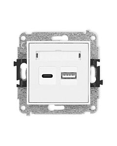 Gniazdo USB Karlik 25MCUSB-8