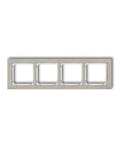Ramka poczwórna pion/poziom beton jasnoszary (spód biały) Karlik DECO 27-0-DRB-4