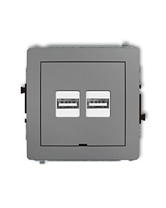 Gniazdo USB Karlik 27DCUSBBO-6