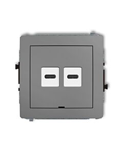 Gniazdo USB Karlik 27DCUSBBO-7