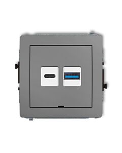 Gniazdo USB Karlik 27DCUSBBO-8