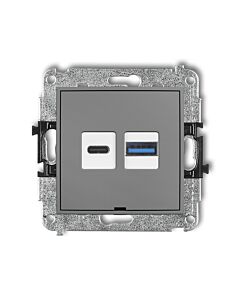 Gniazdo USB Karlik 27ICUSBBO-8