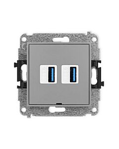 Gniazdo USB Karlik 27IGUSBBO-6