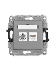 Gniazdo antenowe, Gniazdo komputerowe Karlik 27MGFK-1