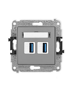 Gniazdo USB Karlik 27MGUSB-6